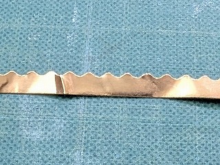 銅テープなみなみ模様